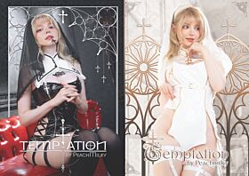 PeachMilky Original Photobook Black and White Outfit