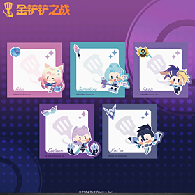 League of Legends League of Legends K/DA Battle of the Golden Shovels Post-it Notes Set