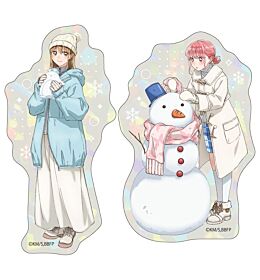 Blue Box TOHO Animation Jump Festa 2026 Holographic Die Cut Sticker Playing in the Snow Ver.
