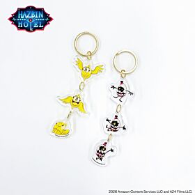 Hazbin Hotel Season 2 Black Balloon Market Pop-up Shop Acrylic Keychain