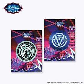 Hazbin Hotel Season 2 Black Balloon Market Pop-up Shop Logo Sticker