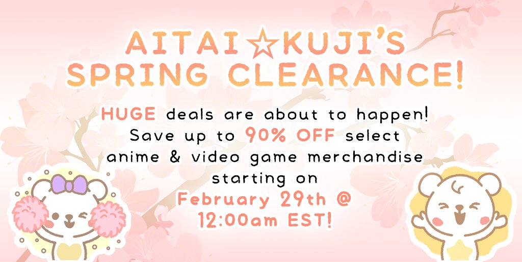 SPRING CLEARANCE Sale Starts 2/29 at 12:00am EST!