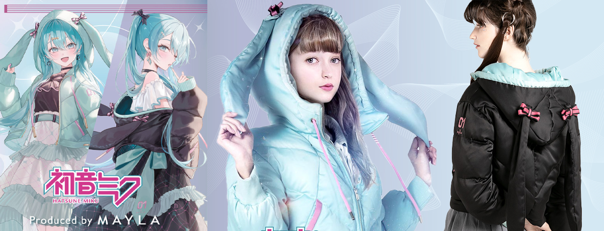 Hatsune Miku Has Both Music and Fashion Taste in MAYLA's Latest Down Coat!